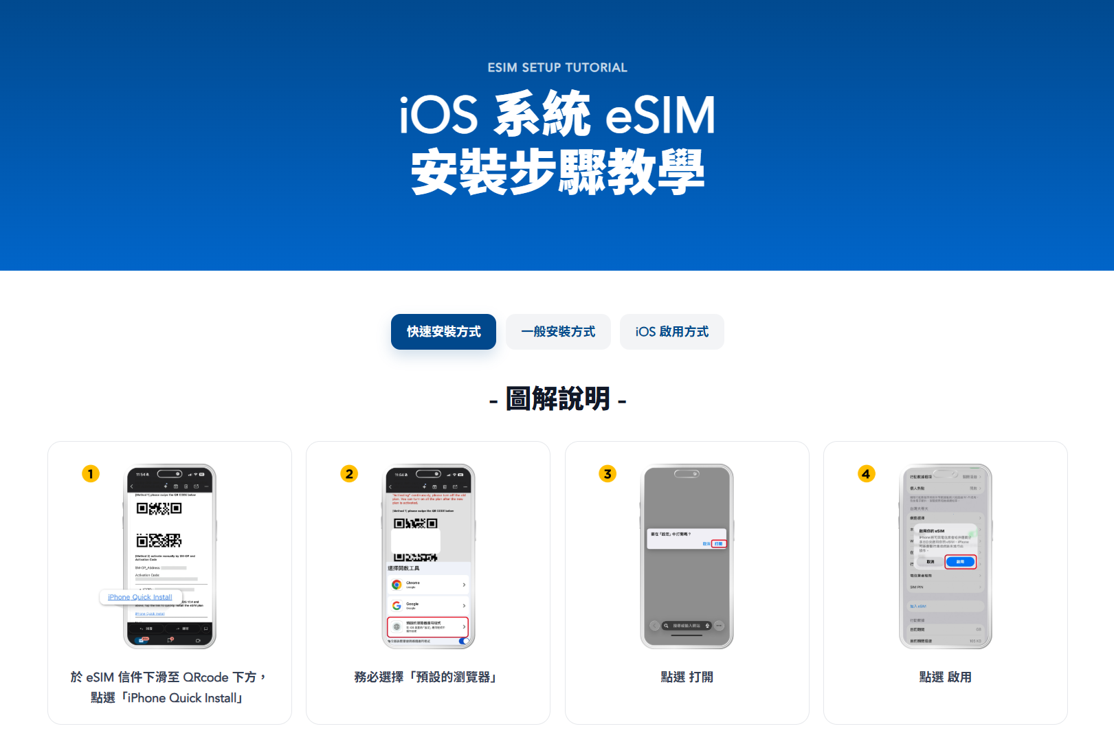 iOS 系統 eSIM 快速安裝步驟教學
