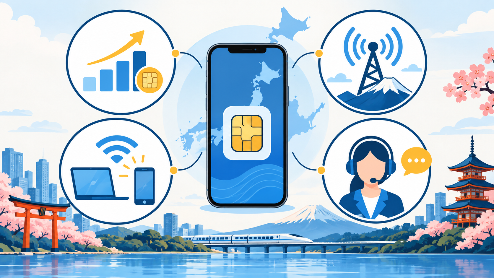 日本 eSIM 選購四大重點:流量、電信涵蓋、熱點分享與客服
