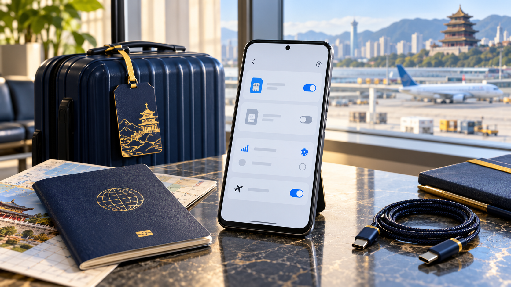 Android eSIM SIM 卡管理器與數據漫遊設定